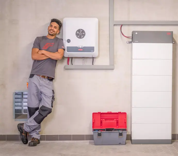 EnergiFlow installateur installeert thuisbatterij met slimme sturing