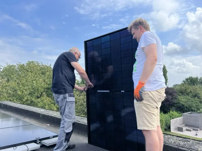 installatie zonnepanelen in het waasland