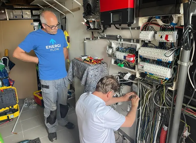 installatie slim energiemanagement in het waasland